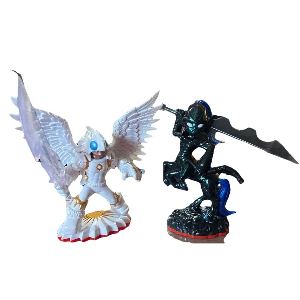 Skylanders Trap Team Light Dark Elemental Pack - Knight Light & Knight Mare lot